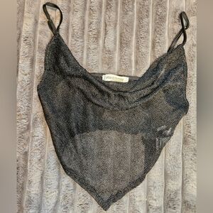 Urban Outfitters Black Mesh Tank Top